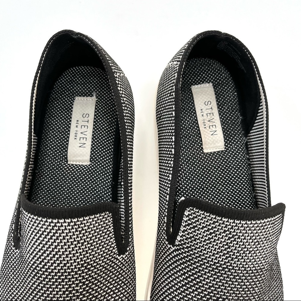 Steven New York by Steve Madden KRAFT Black Slip On Sneakers - Picture 9 of 11